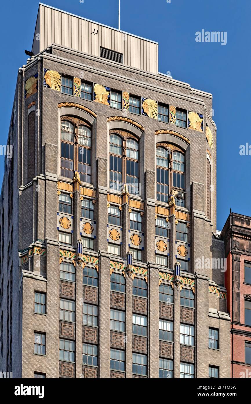 Home Savings Bank Building, art deco landmark at 11 North Pearl Street