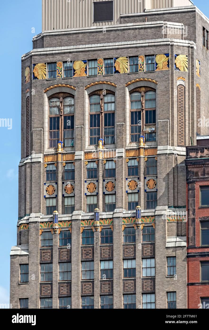 Home Savings Bank Building, art deco landmark at 11 North Pearl Street in  Downtown Albany Historic District Stock Photo - Alamy