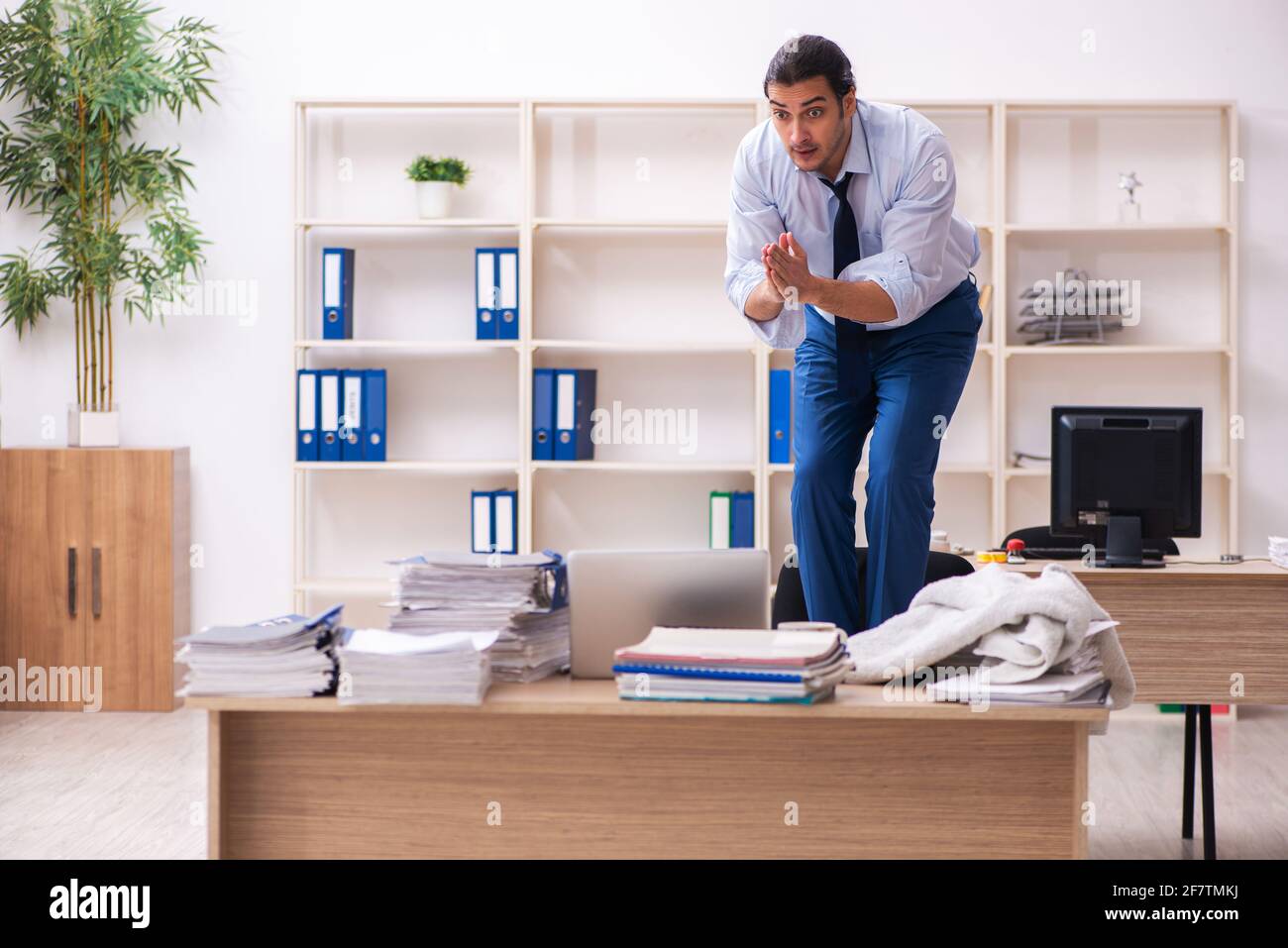 Stressed sweaty tired business hi-res stock photography and images - Alamy