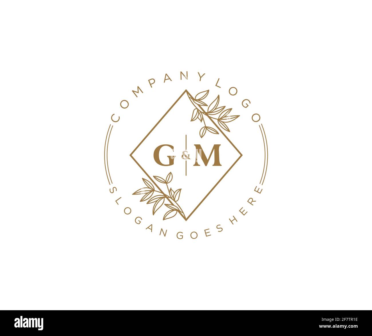 Monoline Letter MG GM Logo