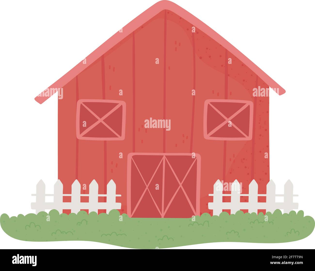 agriculture farm barn fence grass Stock Vector Image & Art - Alamy