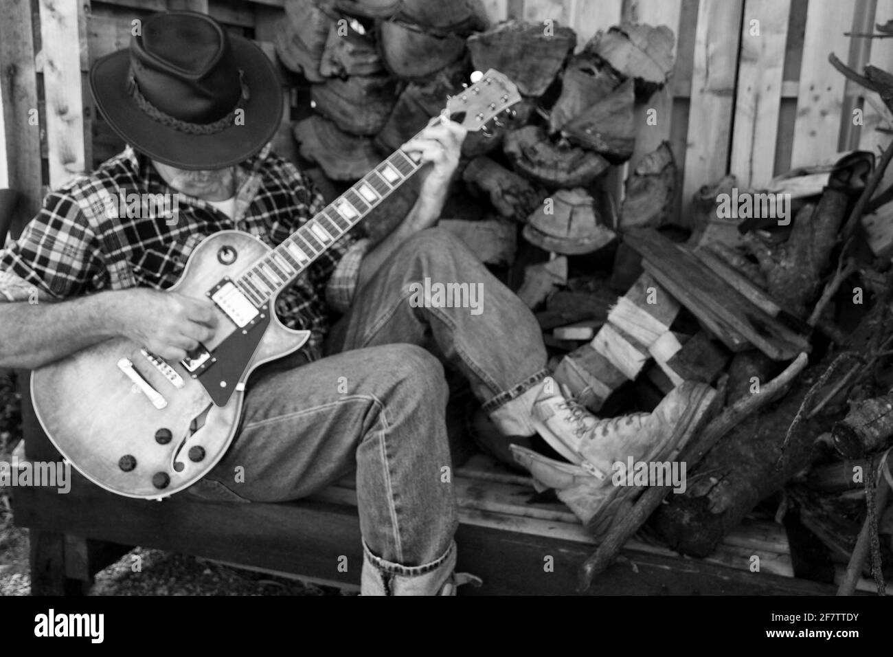 Guitar player Stock Photo