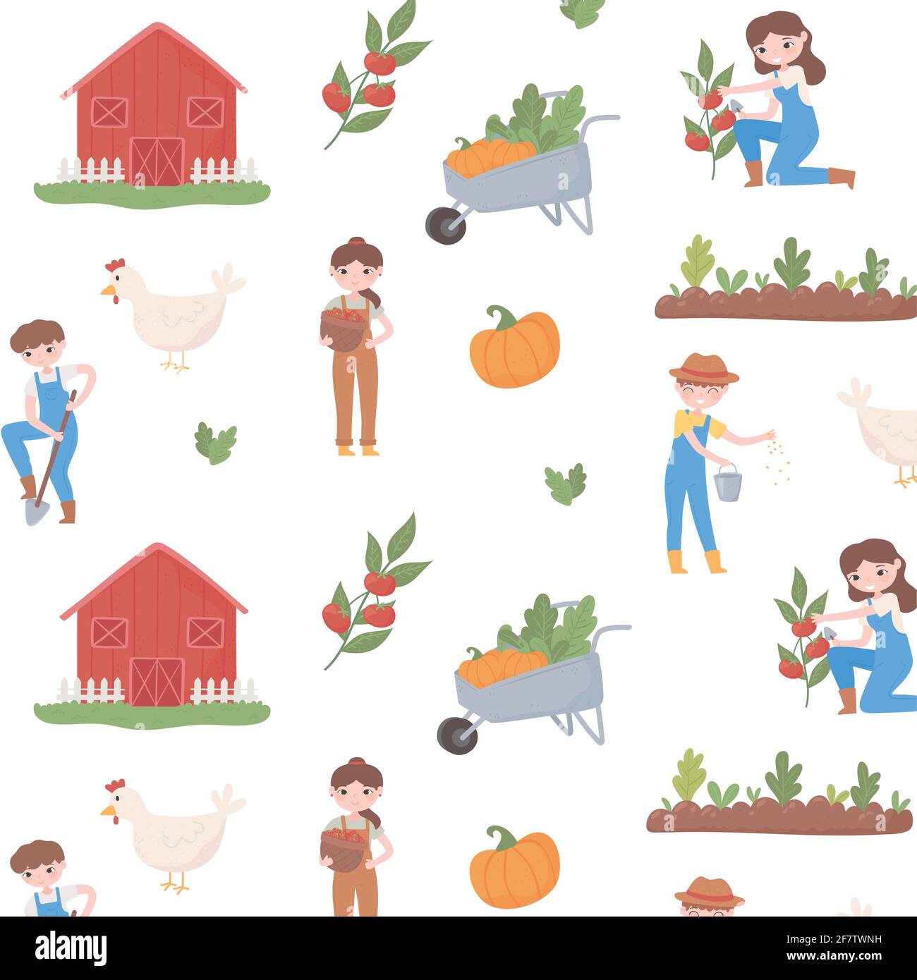 Agricultural work worker workers Stock Vector Images - Alamy