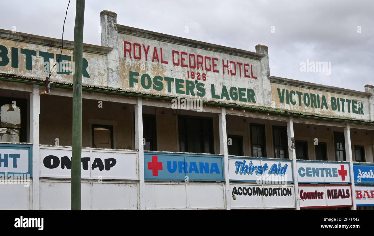 Urana, New South Wales Australia January 26, 2021 Upstairs Balcony of