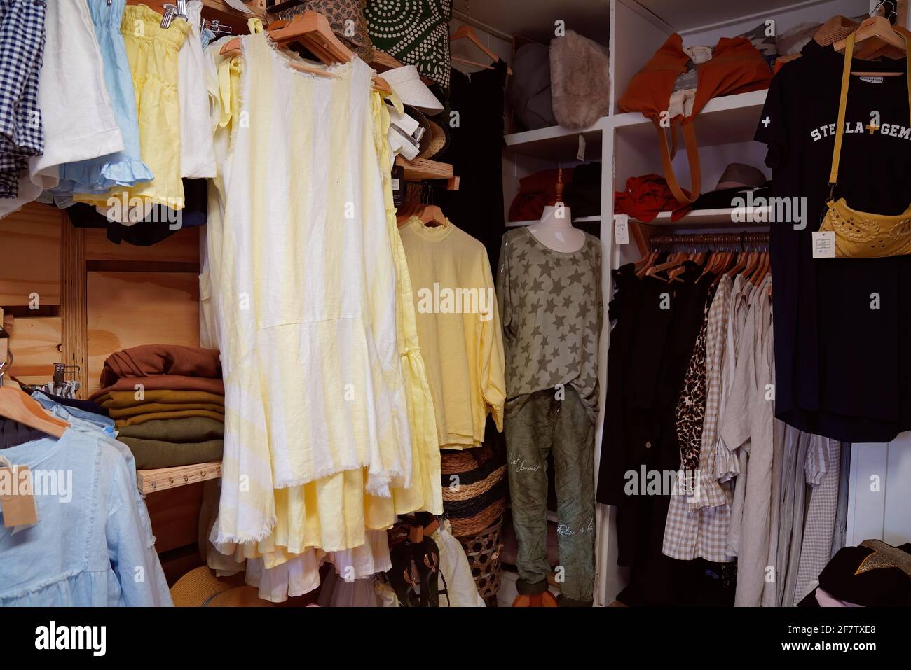 Yeppoon, Queensland, Australia April 2021 Inside a boutique shop