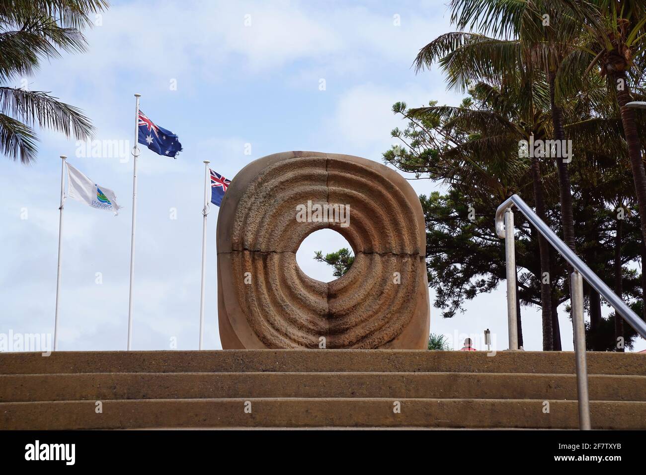 Yeppoon, Queensland, Australia April 2021 Spirit Stone sculpture to