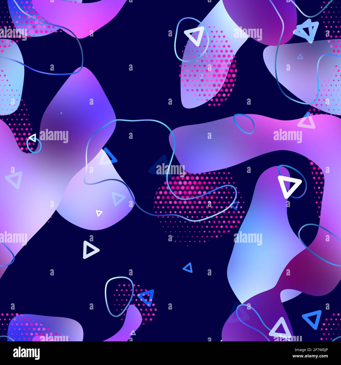 Seamless vibrant lava lamp liquid pattern design for print Stock Photo ...