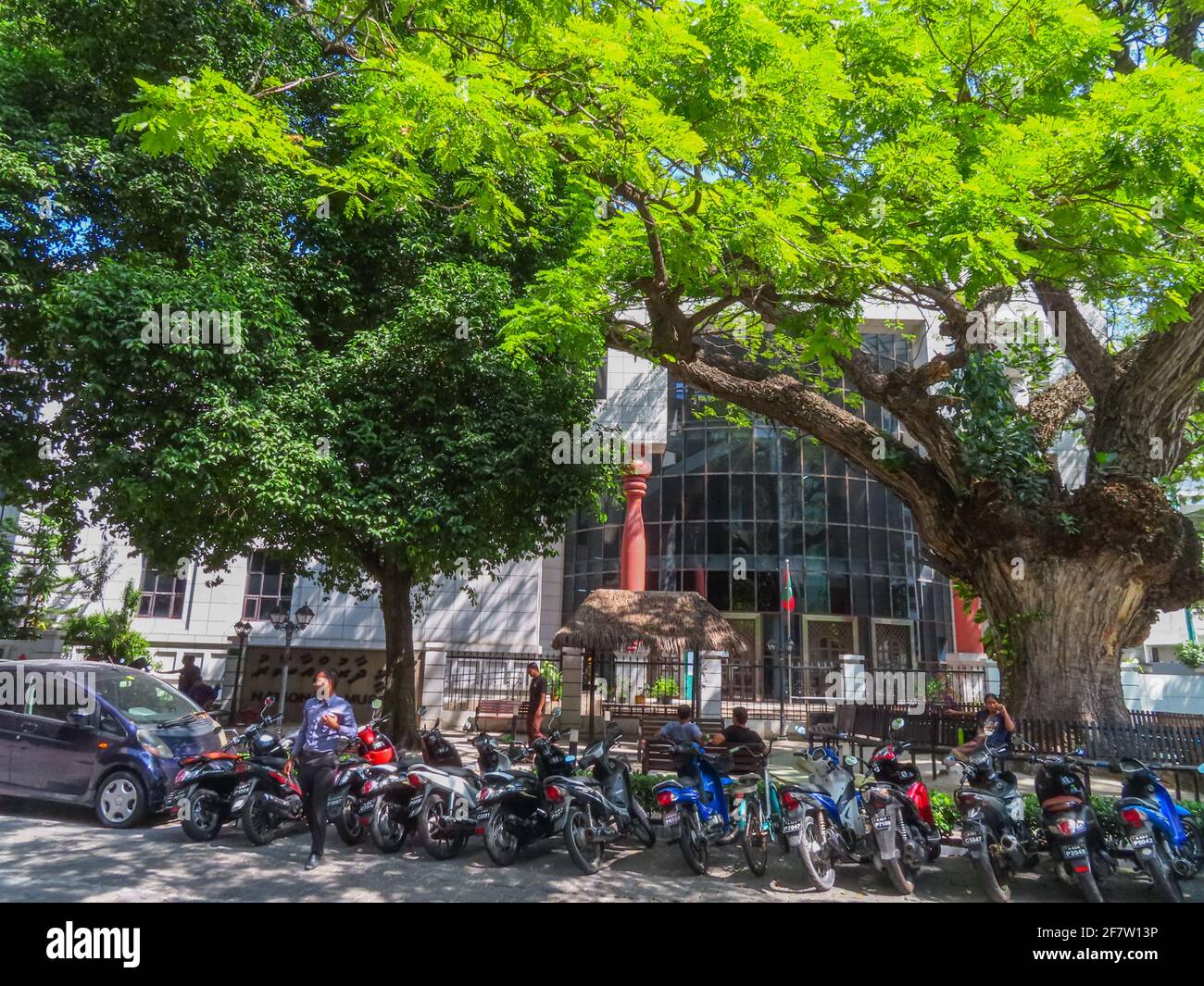 Streets of Male City - Maldives Stock Photo