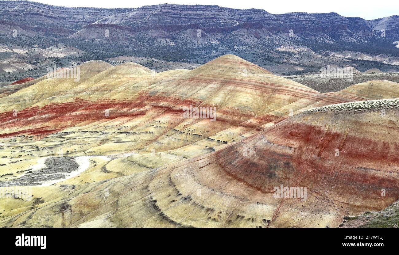 The Painted Hills, Oregon Stock Photo