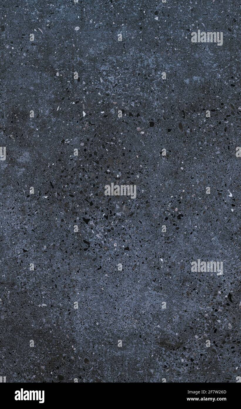 Black granite floor tile Stock Photo