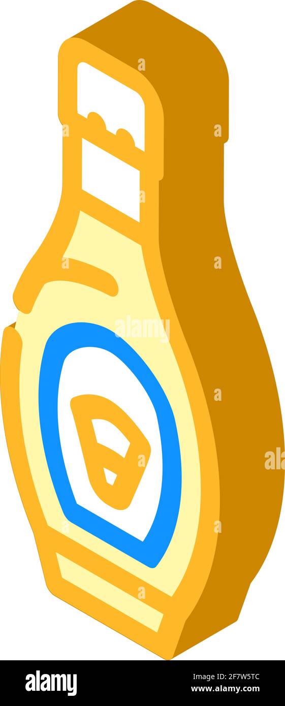 corn syrup food additives isometric icon vector illustration Stock