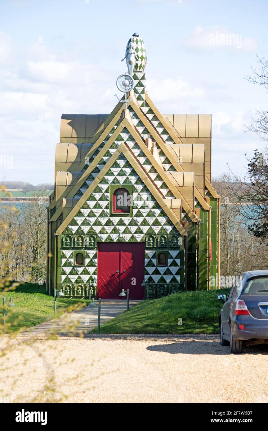 Julie's House, House for Essex, by Charles Holland and Grayson Perry, Wrabness, Essex, England, UK Stock Photo