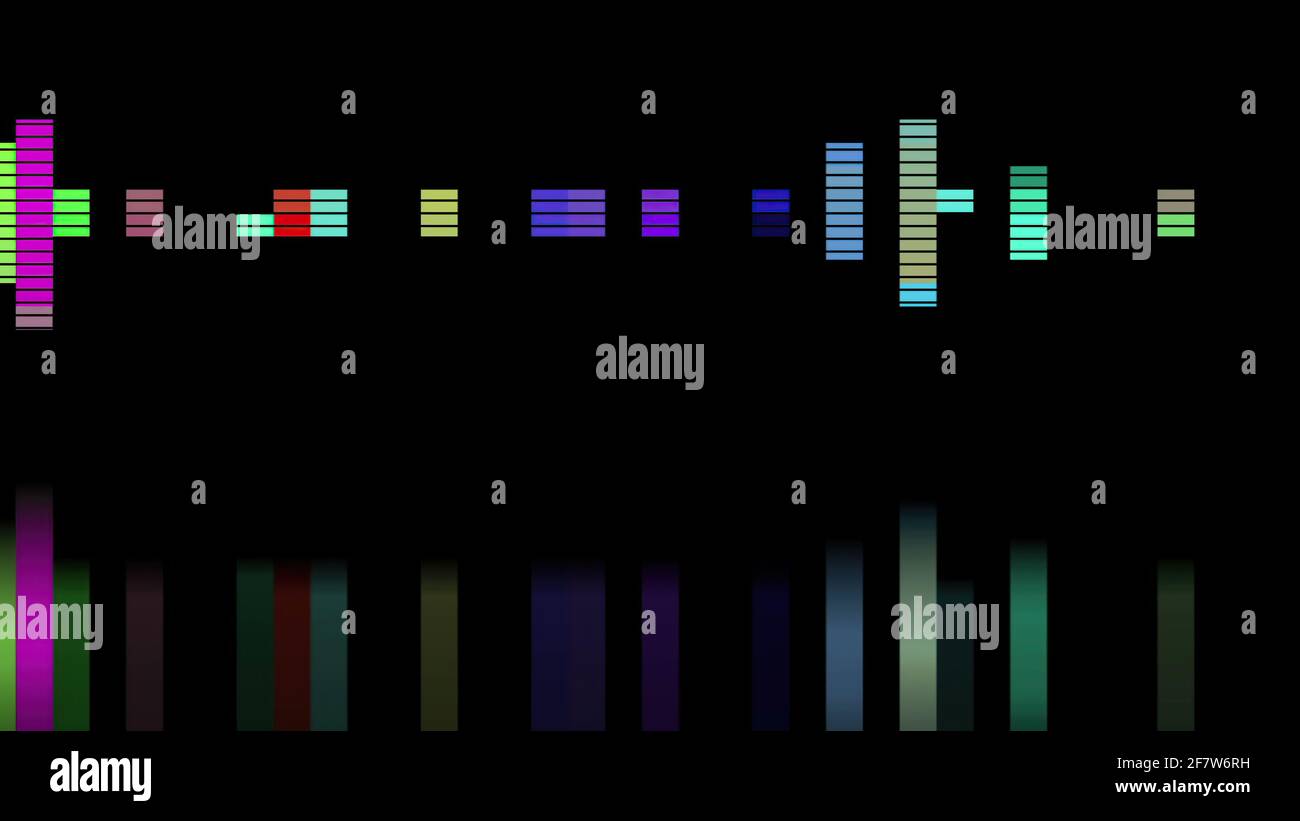 Audio equalizer bars use for music and computer calculating with