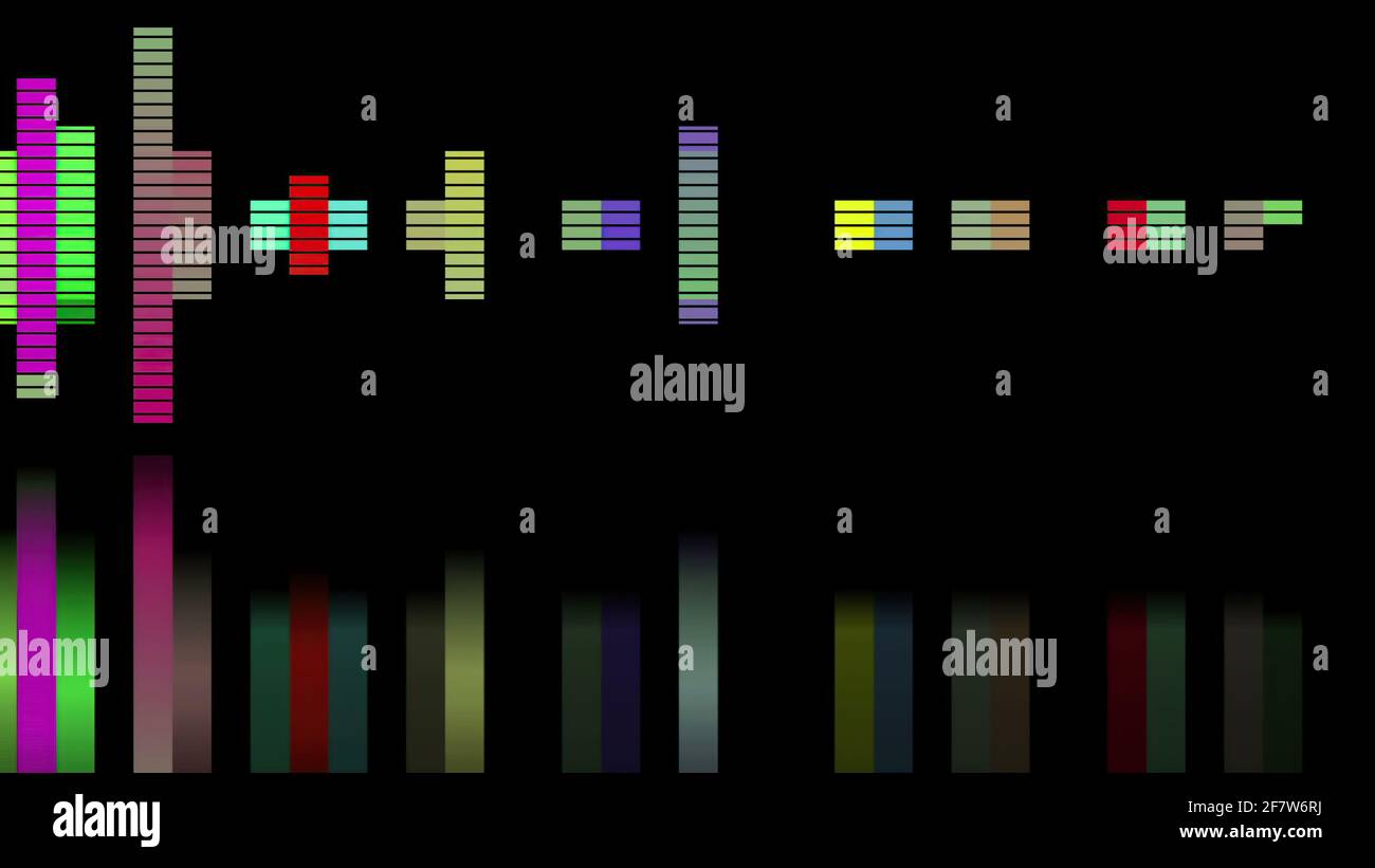 Audio equalizer bars use for music and computer calculating with