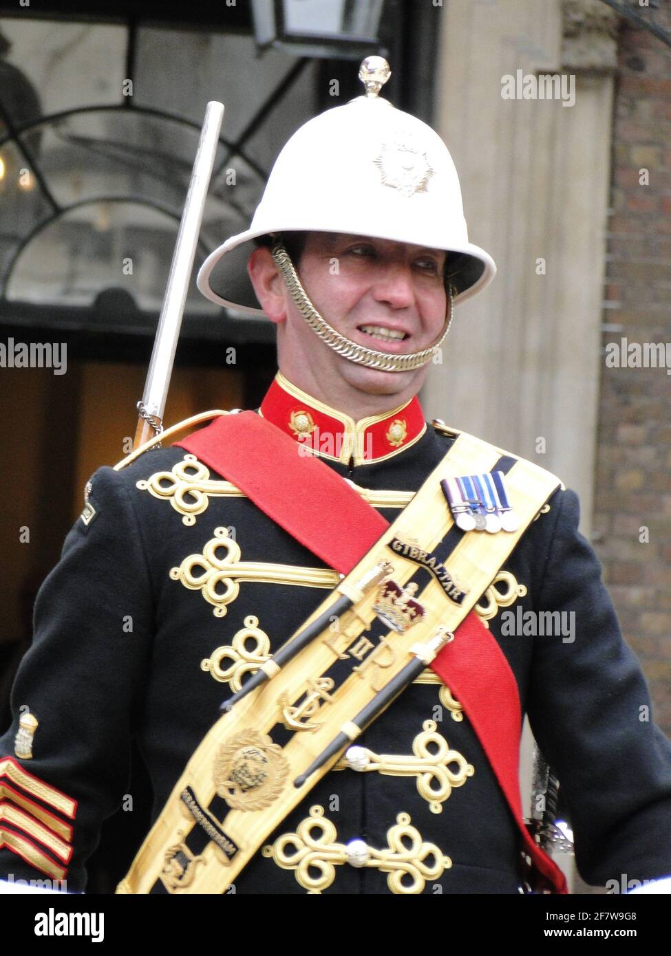 The Queen formally presenting the Duke of Edinburgh with the title and office of Lord High Admiral of the Navy in Whitehall, to mark his 90th anniversary. London, UK Stock Photo