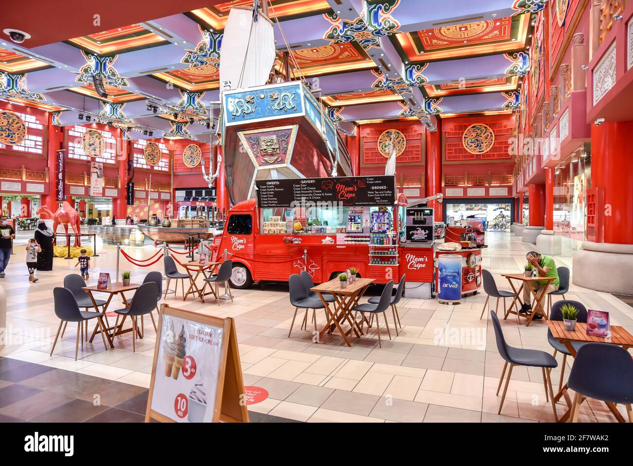 Ibn Battuta Mall, Dubai, United Arab Emirates, March 29, 2021, the