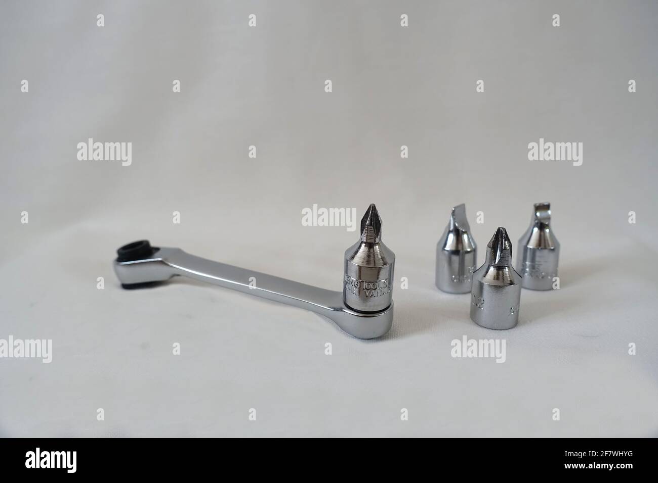 objects on white surface Stock Photo