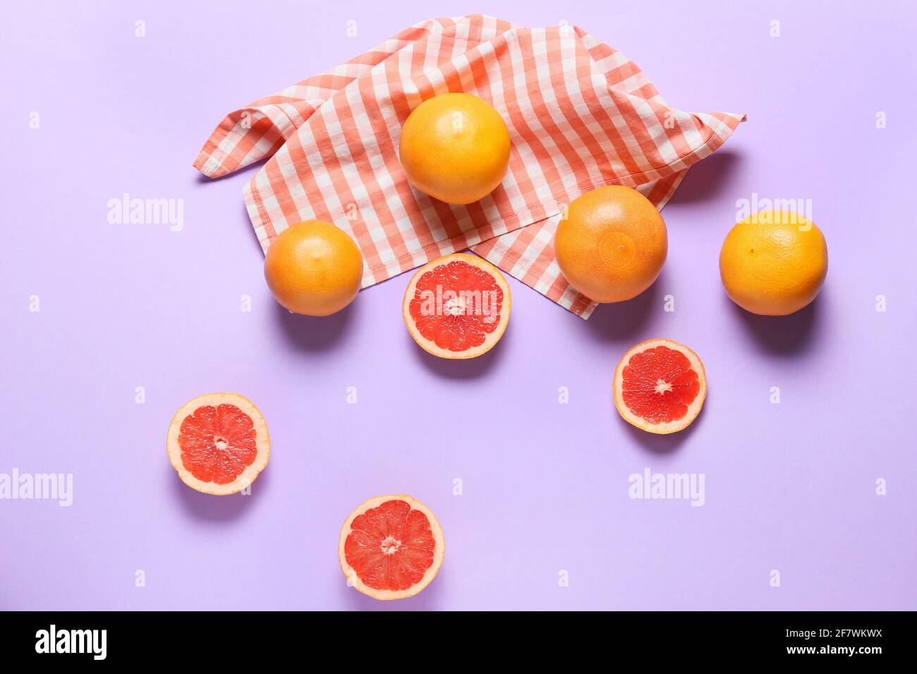 Slices grapefruits texture natural hi-res stock photography and images ...