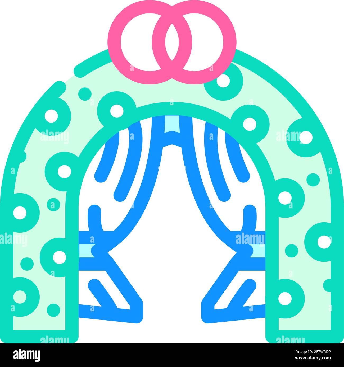 wedding event color icon vector illustration color Stock Vector Image ...