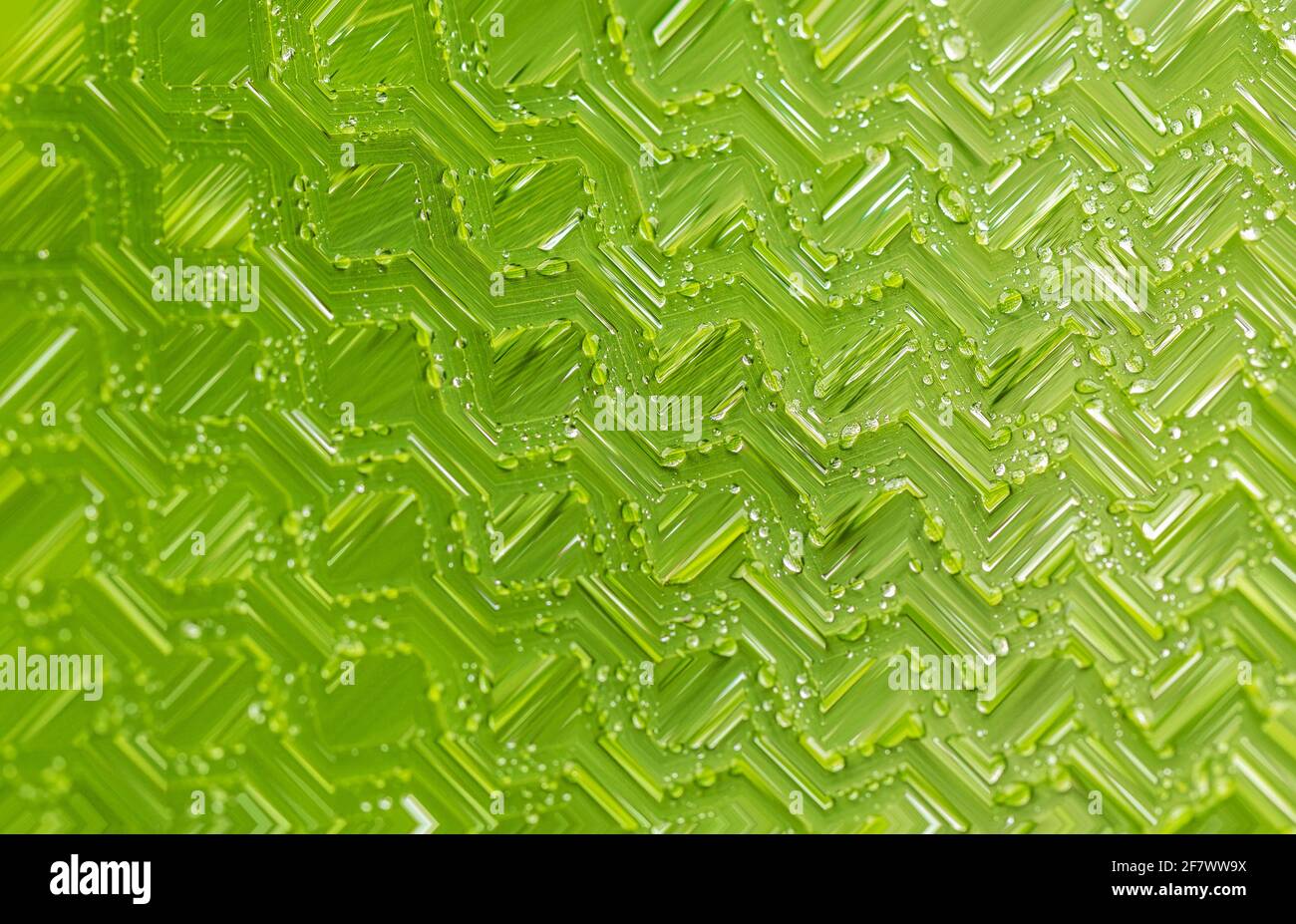 Abstract green background with water drop pattern Stock Photo - Alamy