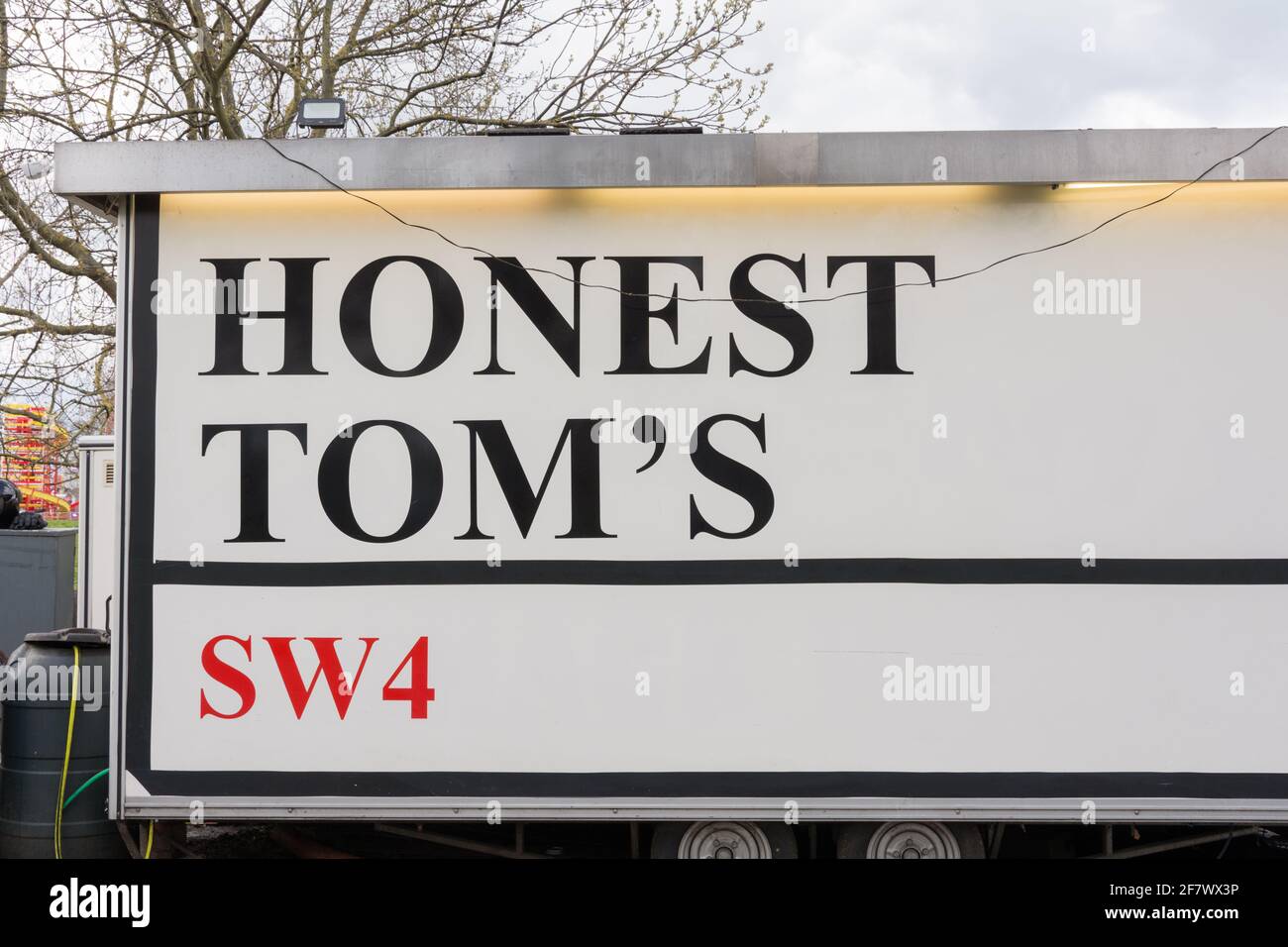 Honest Tom's 24-hour Snack Bar, Clapham Common, Clapham, London, SW4, England, U.K. Stock Photo