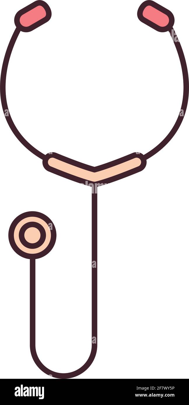 medical stethoscope equipment isolated style Stock Vector Image & Art ...