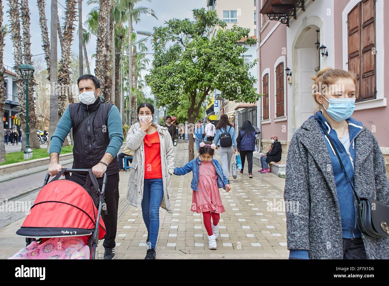 Mandatory wearing of face masks is one of restrictions imposed to fight