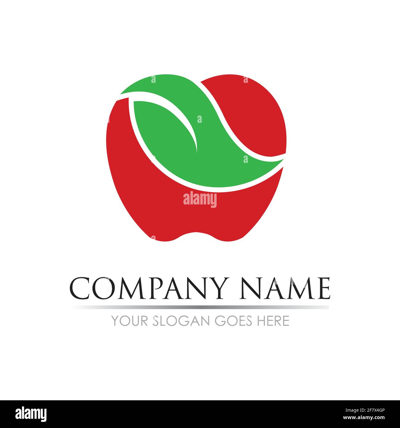 Apple vector illustration design icon logo template Stock Vector