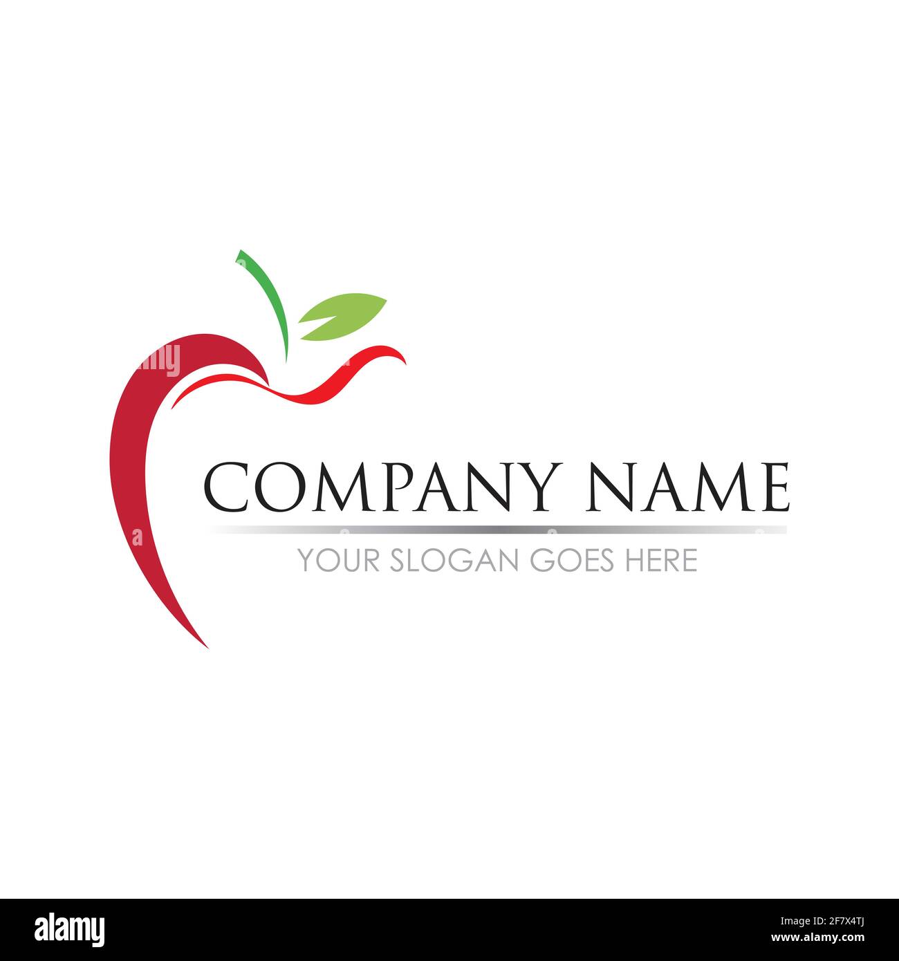 Apple vector illustration design icon logo template Stock Vector