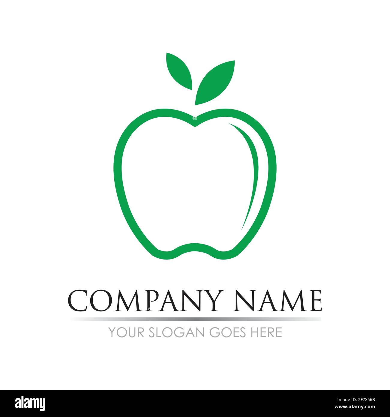 Apple vector illustration design icon logo template Stock Vector
