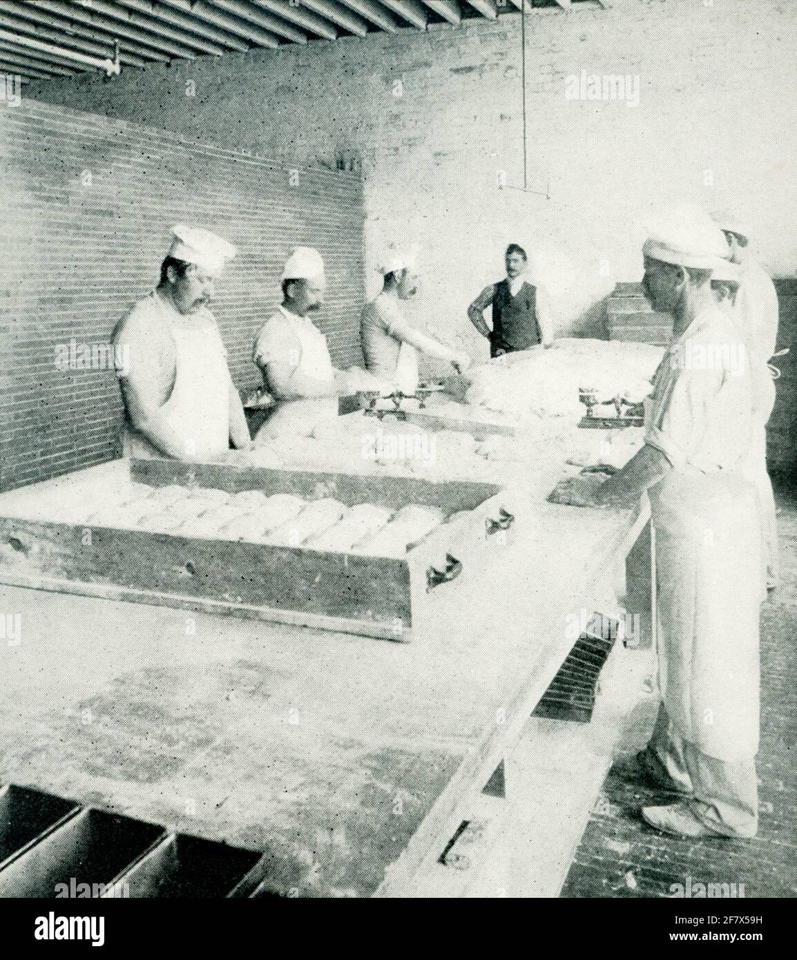 This 1903 photo shows a bread factory in New York Stock Photo Alamy