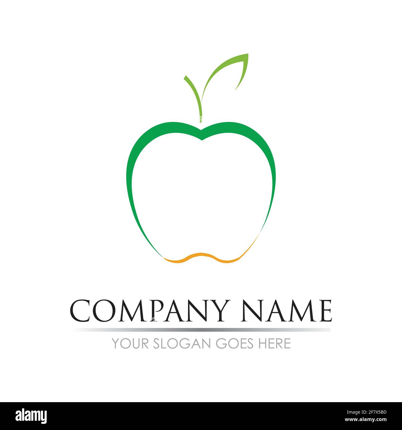 Apple vector illustration design icon logo template Stock Vector