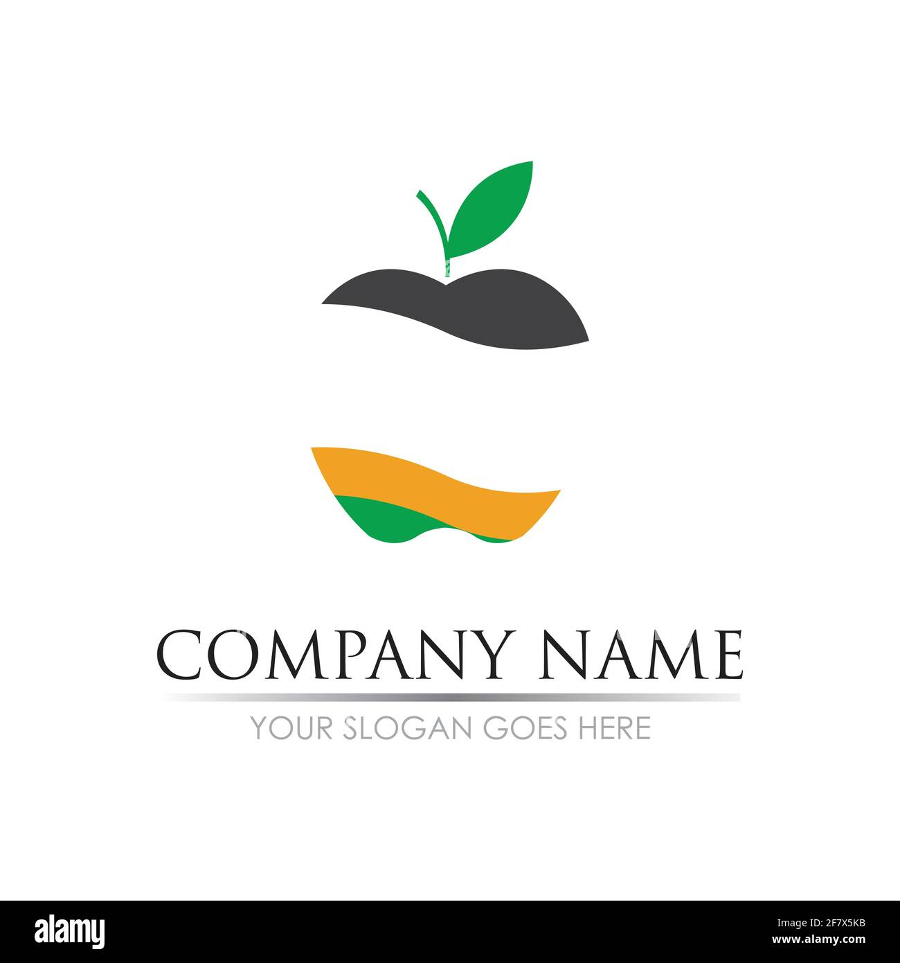 Apple vector illustration design icon logo template Stock Vector
