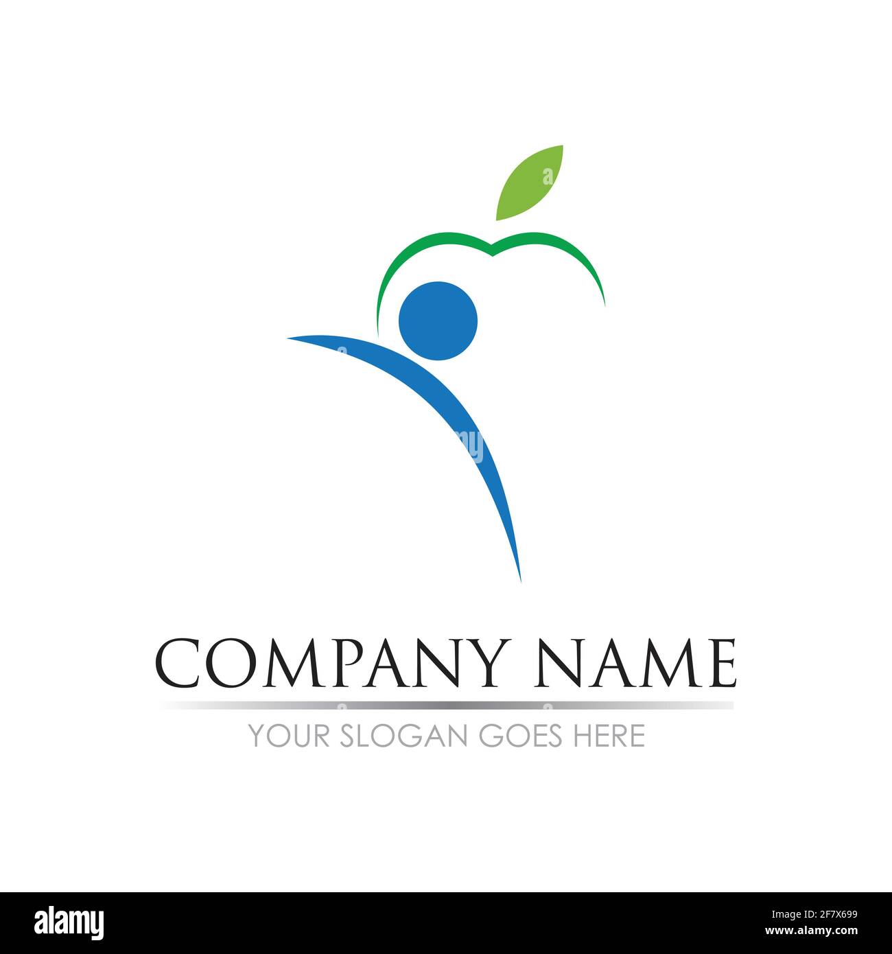 Apple vector illustration design icon logo template Stock Vector