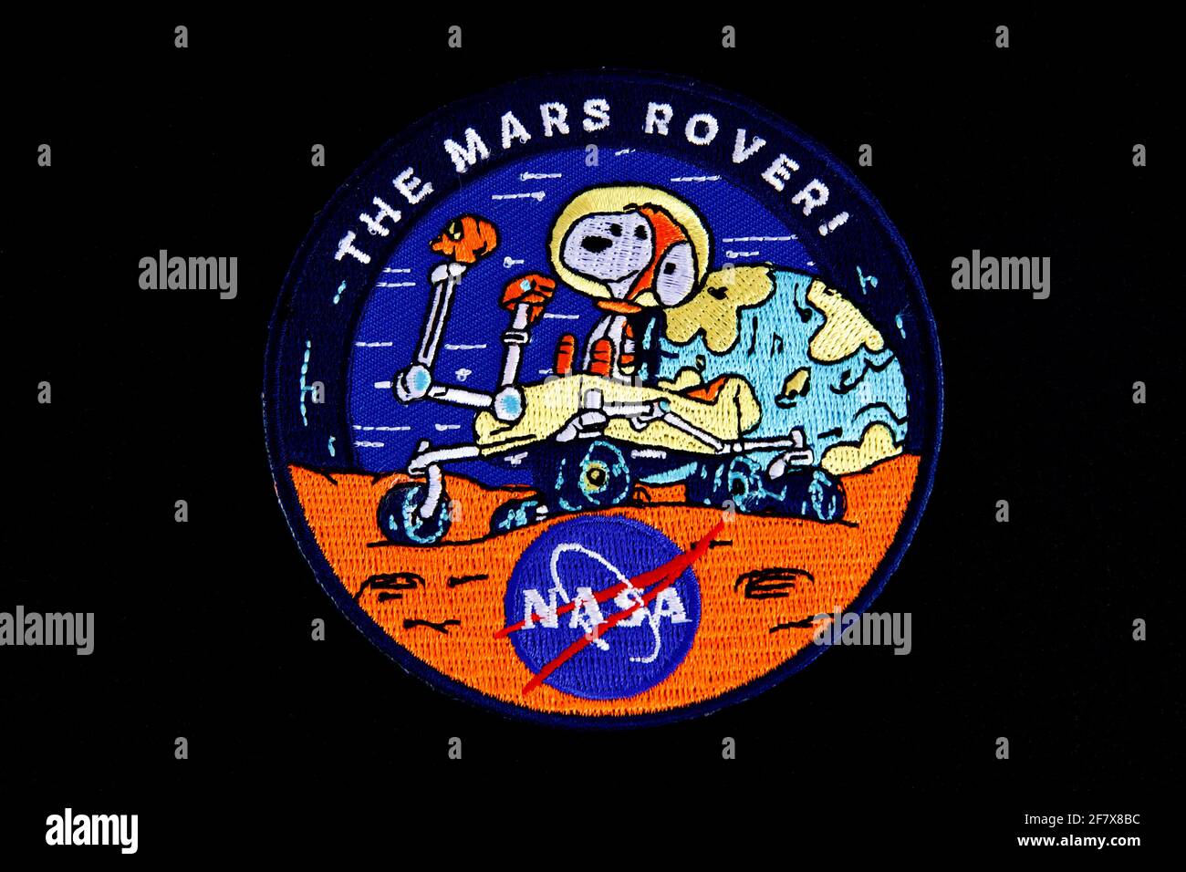 NASA JPL - Mars Perseverance Rover Collectors Patch Stock Photo