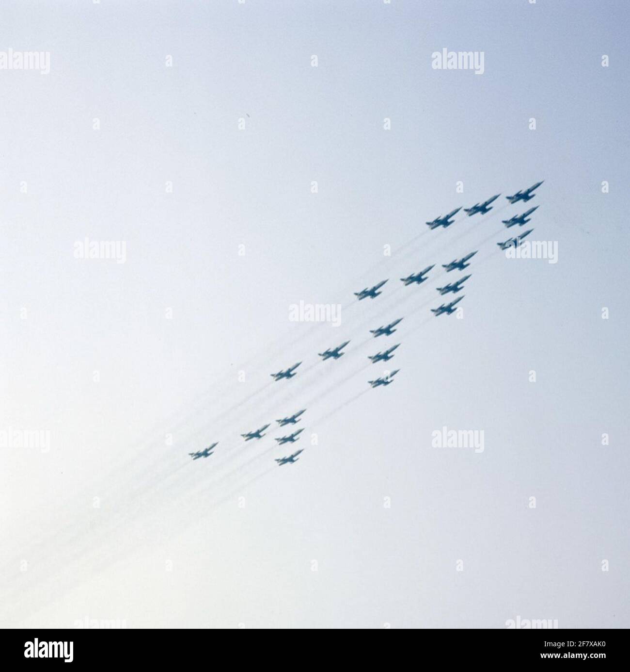 Lockheed Fighter Formation Formation of 4x5 Lockheed F-104G Starfighters from the Royal Air Force ...