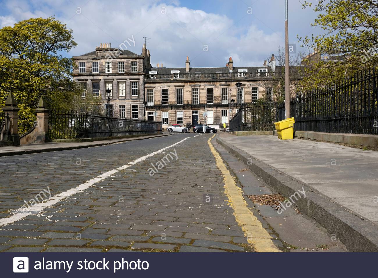 View across St. Bernards Bridge to Dean Terrace, Edinburgh New Town