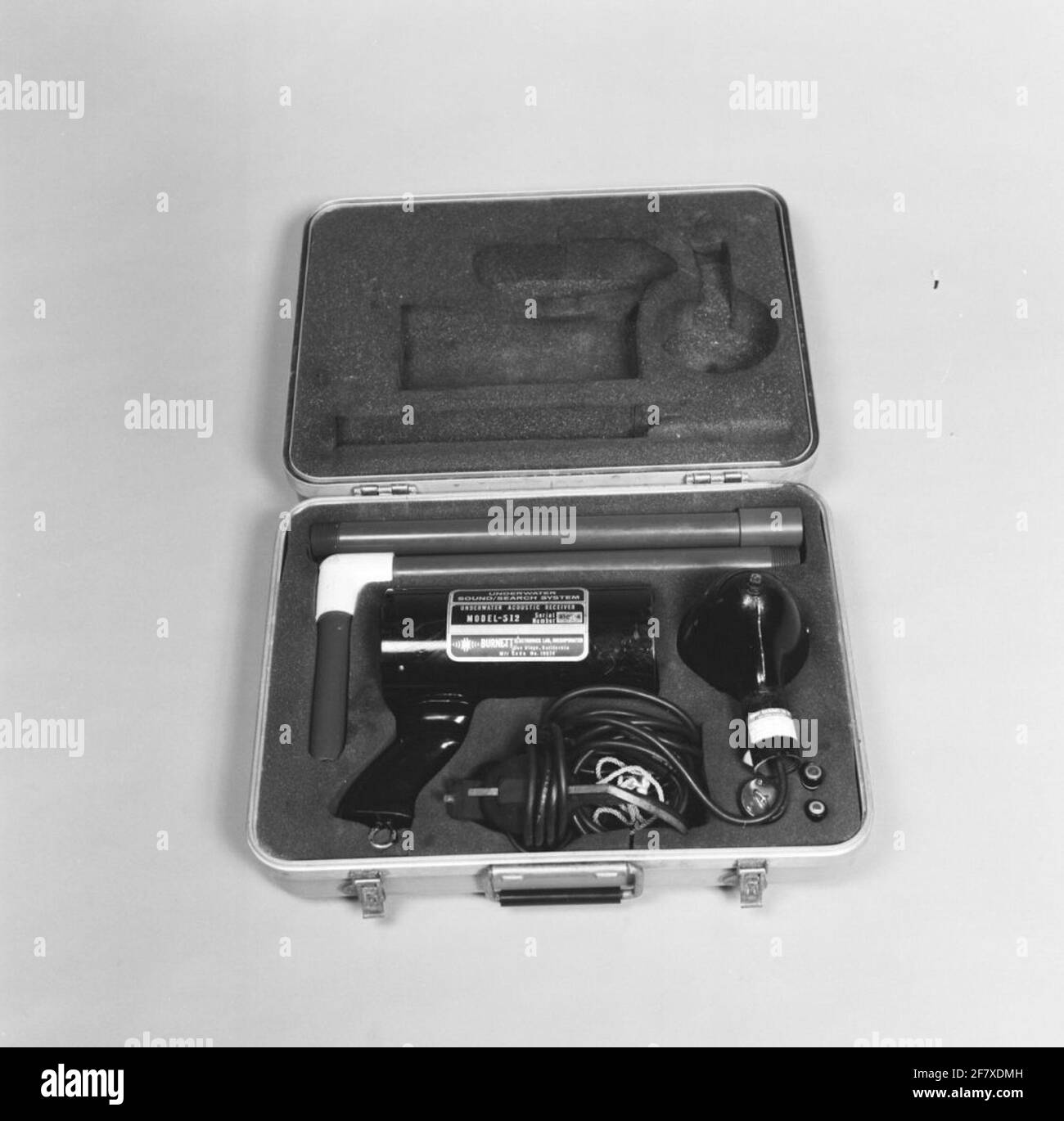 Metal detector. The underwater metal detector, Model 512 from Burnett Electronics. Stock Photo