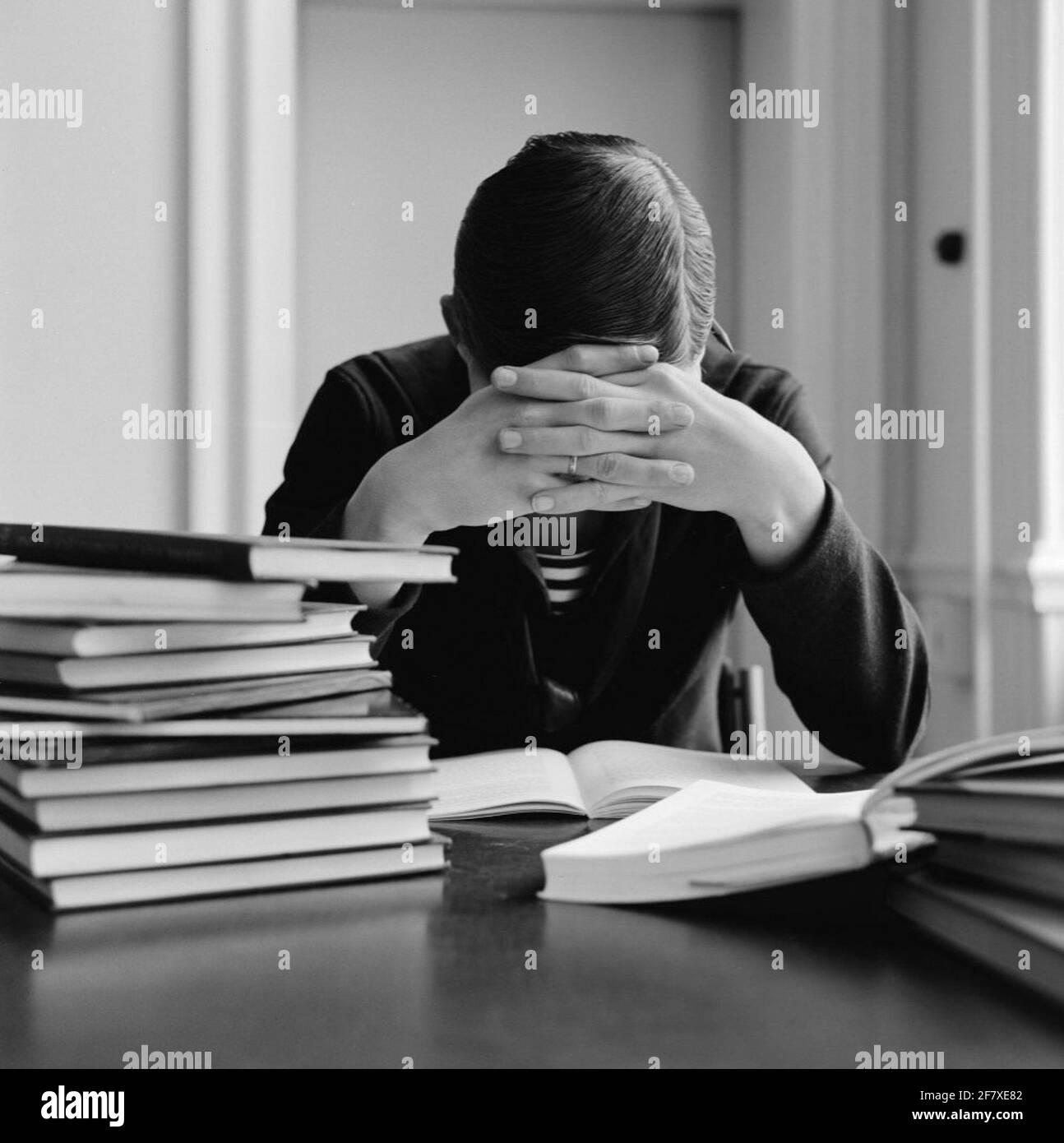 Studying educational Black and White Stock Photos & Images - Alamy