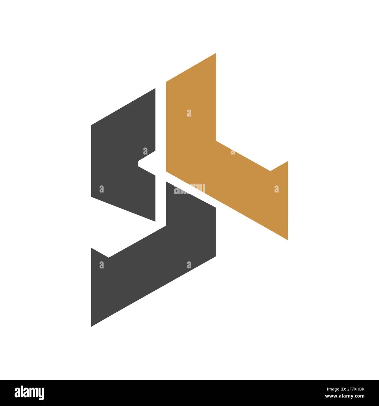 Initial Sl Letter Logo Vector Template Design Creative Abstract Letter Ls Logo Design Linked