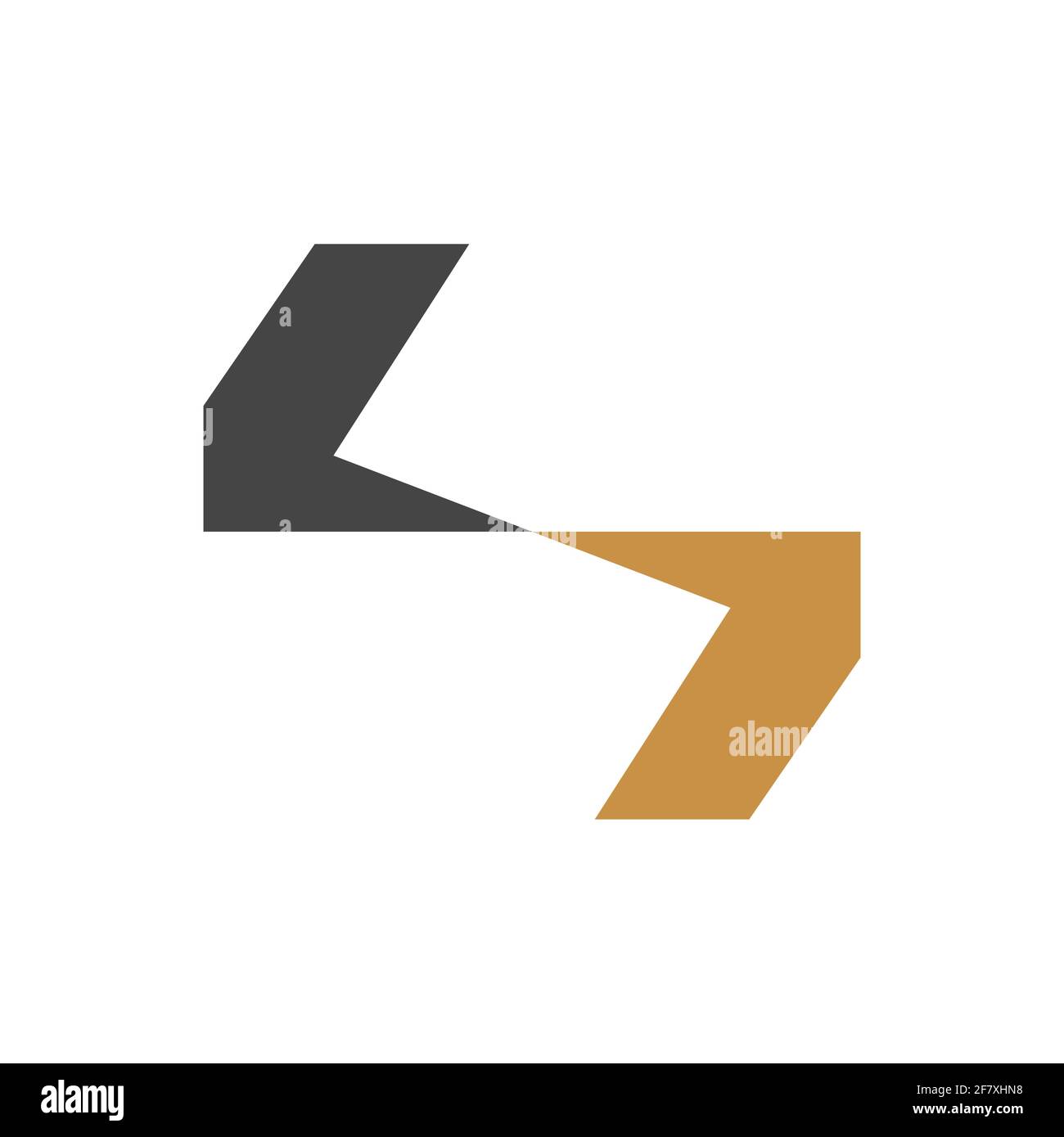 Initial SL letter logo vector template design. Creative abstract letter ...