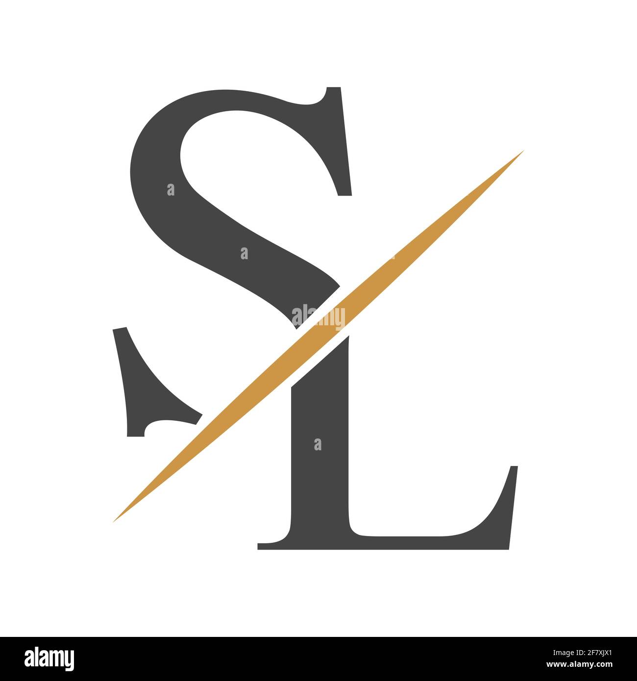 Initial SL letter logo vector template design. Creative abstract letter LS logo design. Linked letter LS logo design. Stock Vector