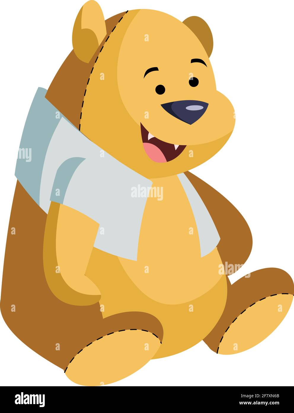 Teddy bear vector isolated on white background Stock Vector Image & Art ...