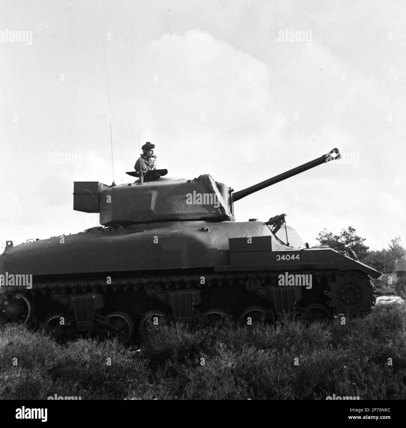 The medium combat tanks of the RAM II type seemed to a Sherman in some respects. Stock Photo