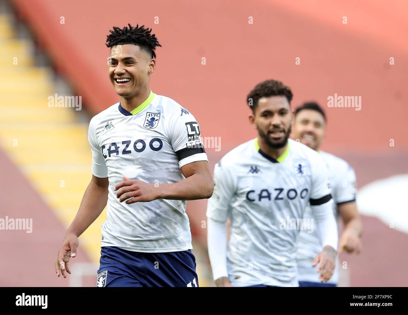 Aston Villa's Ollie Watkins celebrates scoring their side's first goal