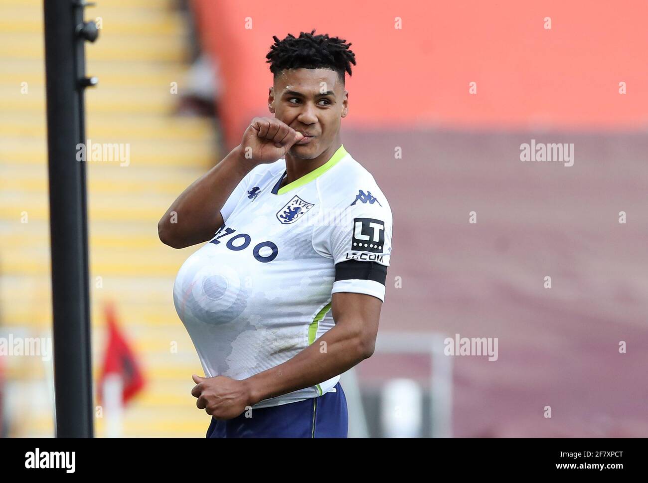 Aston Villa's Ollie Watkins celebrates scoring their side's first goal
