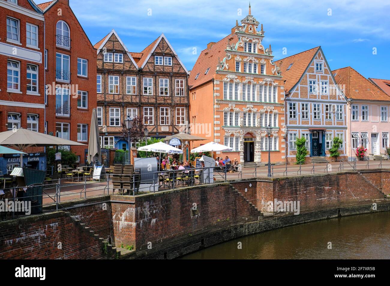 Europa, Deutschland, Niedersachsen, Stade, 07.06.2019 Fachwerkhaeuser