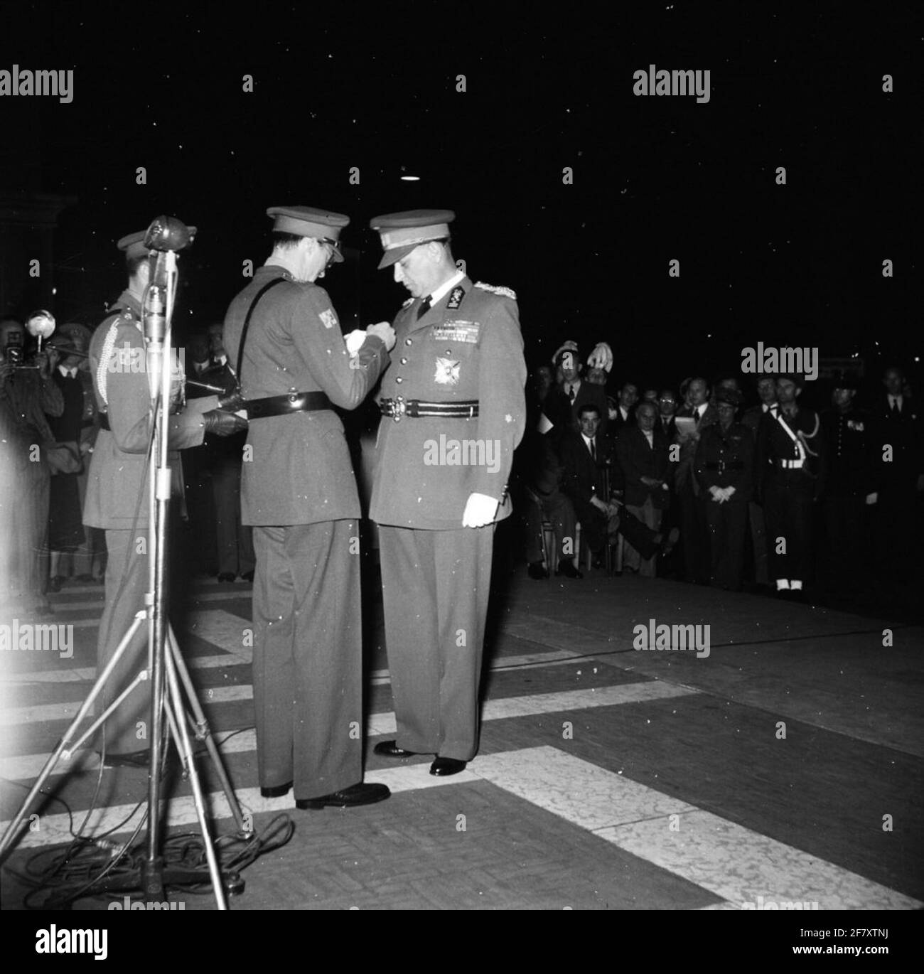 Visit from the British General John Harding (not in the photo) to the ...