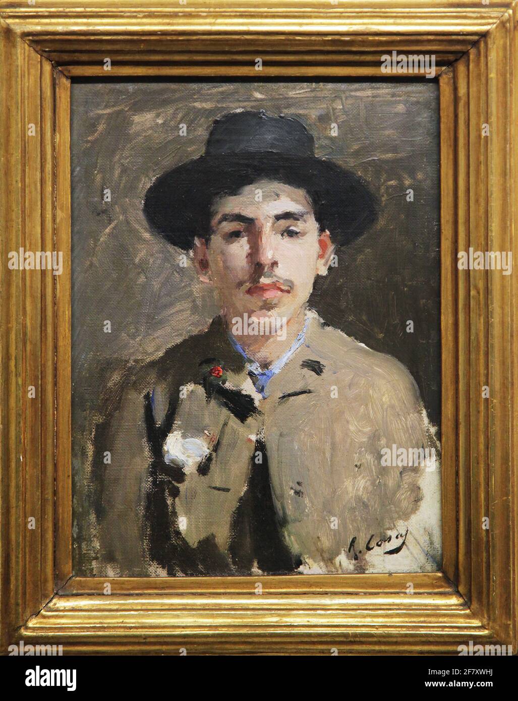Self-portrait by Ramon Casas i Carbó or Ramon Casas 1866-1932 Stock Photo