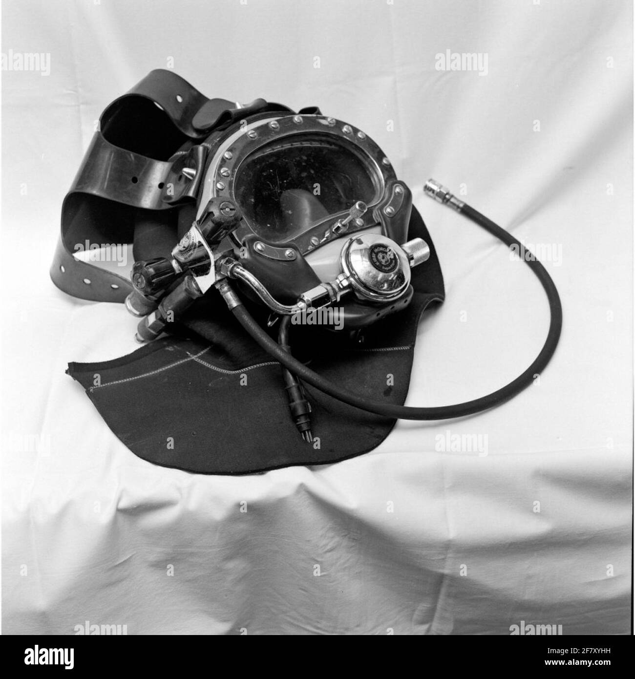 Kirby Morgan Mask in use at km for tough work. Diving with air from the  surface (replacement of copper diving helmet). Introduced in 1987 at km.  Possible to switch to Bail Out (